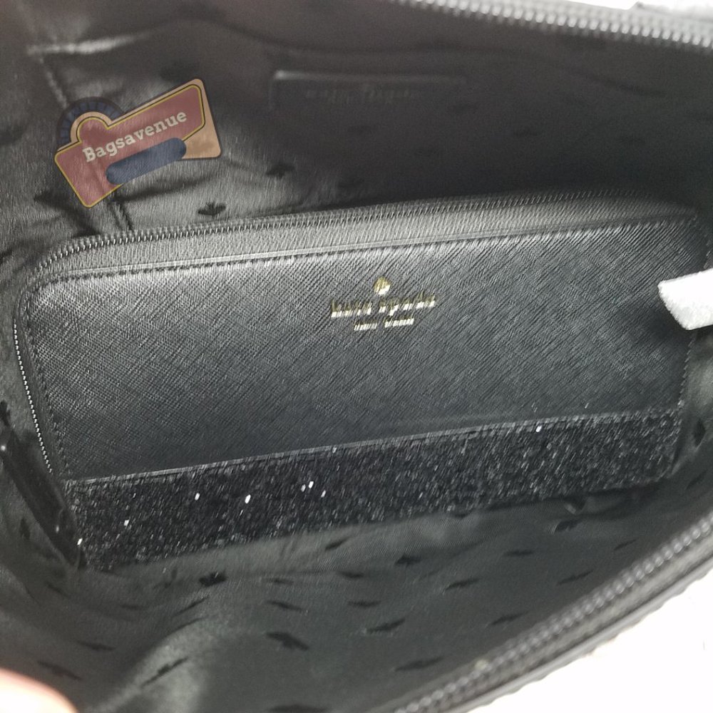 #bagsavenue ina greta satchel crossbody black neda wallet grey Kate Spade - Picture 16 of 16